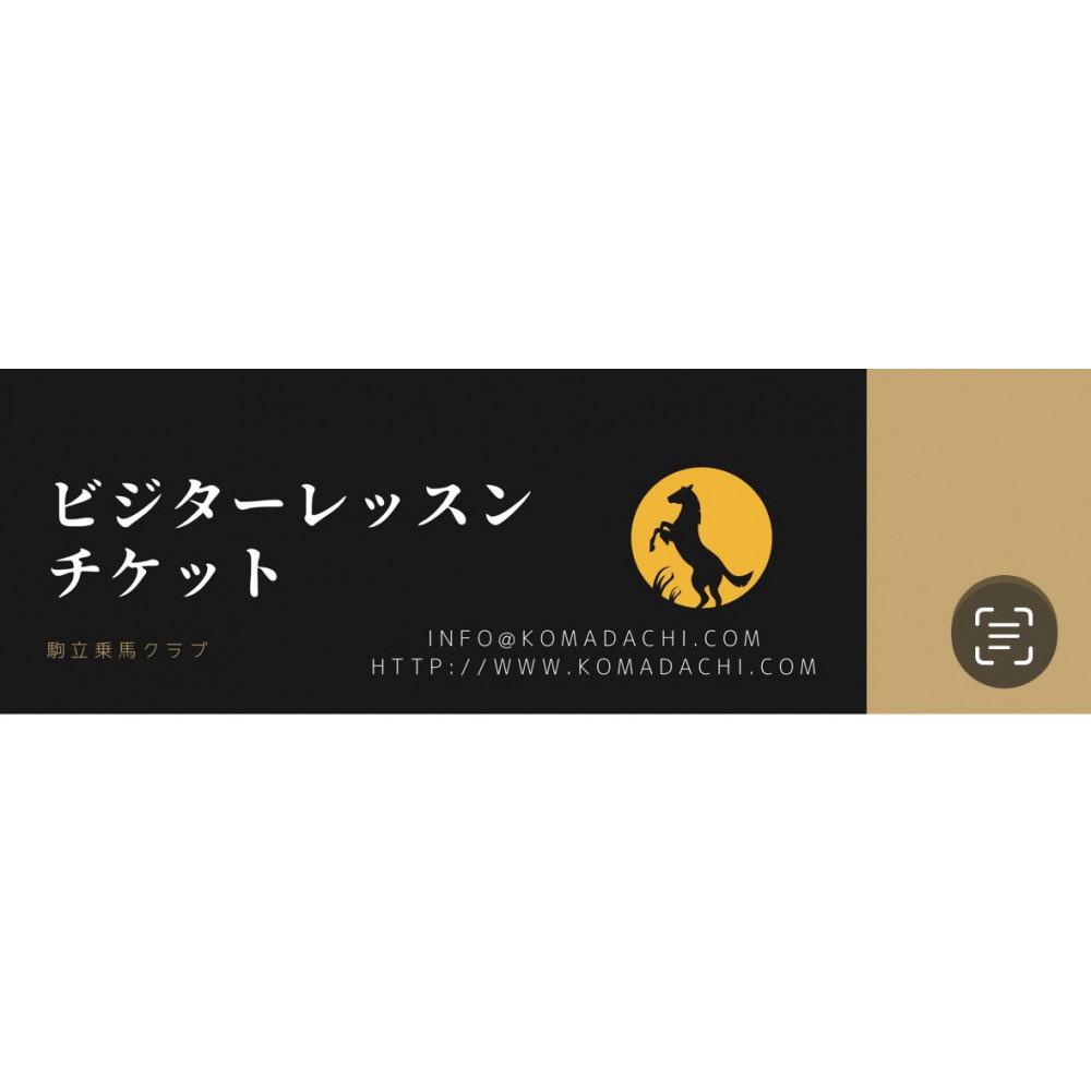 【ふるさと納税】ビジターレッスンチケット 1回分［ ビジターレッスン 乗車券 ゴルフ 一般受け おすすめ 差し上げ物 差し上げ物 通信販売 貨物輸送無料 ふるさと納税 ］ | 乗り馬 習い事 券 一般受け おすすめ 貨物輸送無料