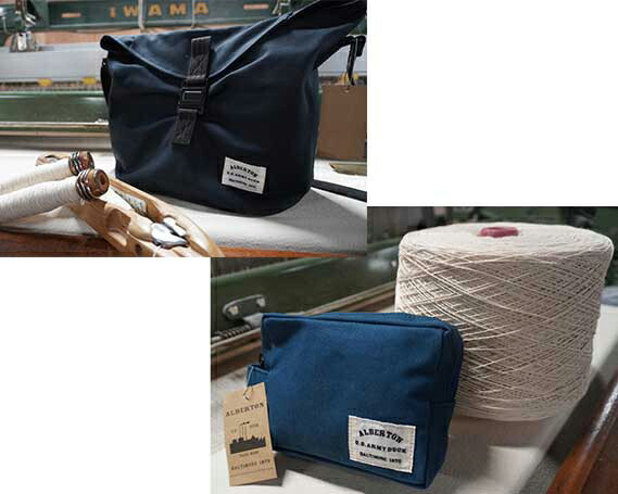No.050 Alberton サコッシュ & porch / 知多木綿 アルバートン 帆布 ボディバッグ ワンショルダー ショルダーバッグ 斜め掛け カバン かばん 鞄 ポーチ 送料無料 愛知県