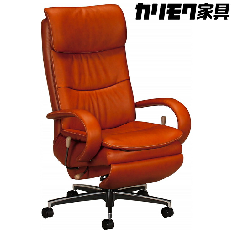 【【ふるさと納税】[カリモク家具] デスクチェア D｜椅子 イス 本革 レザー 家具 オシャレ 愛知県 [0336] 愛知県東浦町