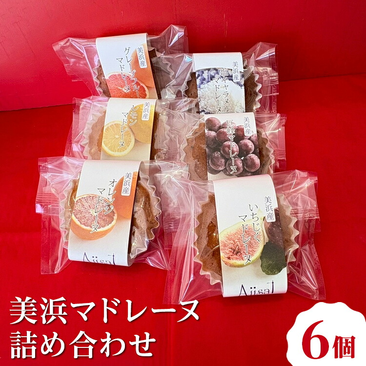 【ふるさと納税】美浜マドレーヌ詰め合わせ　6個 ｜ マドレーヌ おためし お試し 焼き菓子 洋菓子 おやつ お菓子 おかし スイーツ おすすめ 人気 詰め合わせ セット 贈り物 プレゼント ギフト 愛知県 美浜町