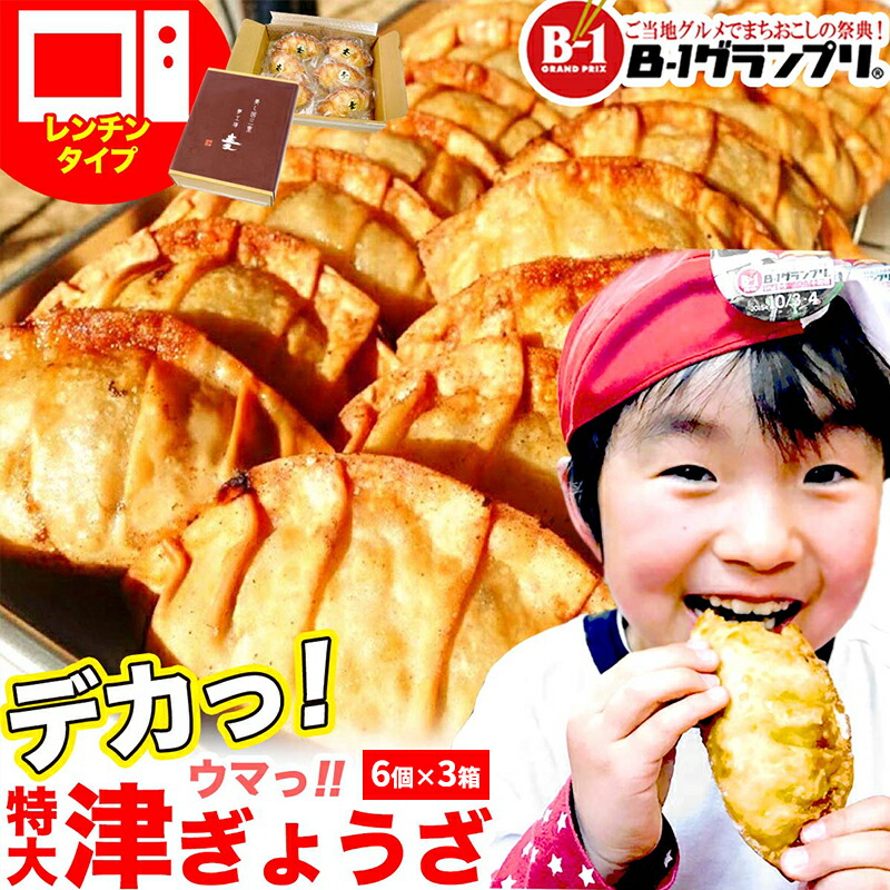 【ふるさと納税】津ぅのご当地グルメ 津ぎょうざ 90ｇ6個入り×3箱 [ ギョウザ 餃子 冷凍 ご当地 お取り寄せ 簡単調理 惣菜 おかず 津市 ] 肉の加工品 加工品