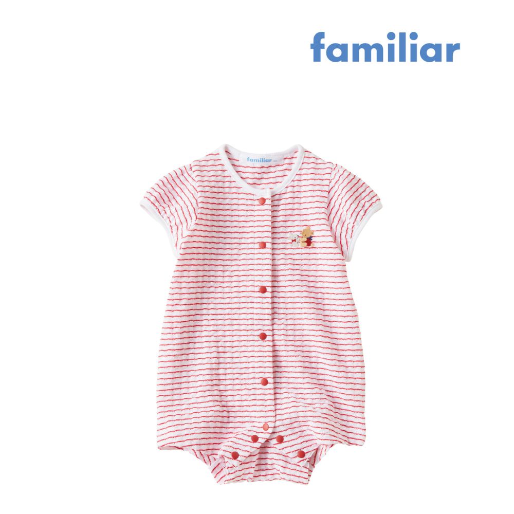 【ふるさと納税】袖付きロンパス ファミリア familiar 綿 コットン 日本製 ベビー服 出産祝い ギフト お祝い