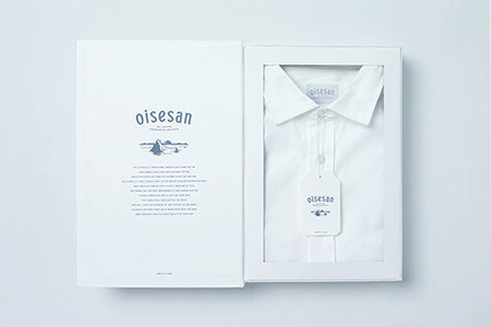 Oisesan Shirt オイセサン 伊勢木綿の白シャツ 三重県伊勢市 Oisesan 014 White ワイシャツ