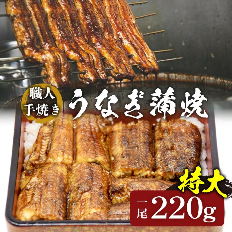 【ふるさと納税】職人手焼きの特大鰻蒲焼 1尾 220ｇ 国産 うなぎ ウナギ 蒲焼 特大【丸三水産】