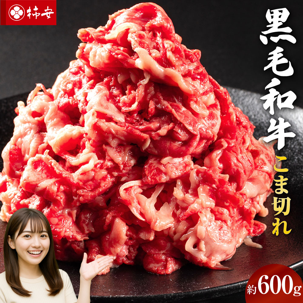 【ふるさと納税】【指定日必須】柿安本店 黒毛和牛 小間切れ 約600g 三重県 桑名市 送料無料｜三重県桑名市
