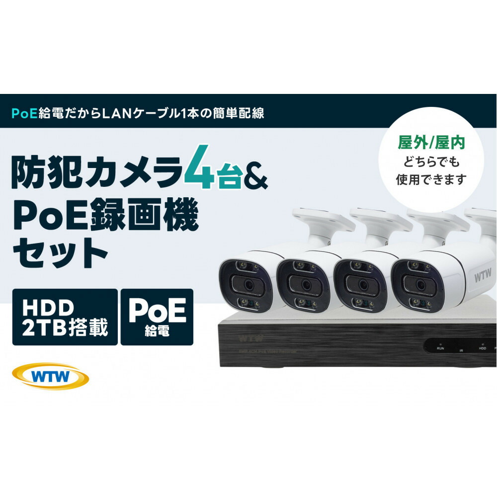 防犯カメラ防犯デッキ新品同様 secu_poe-camera