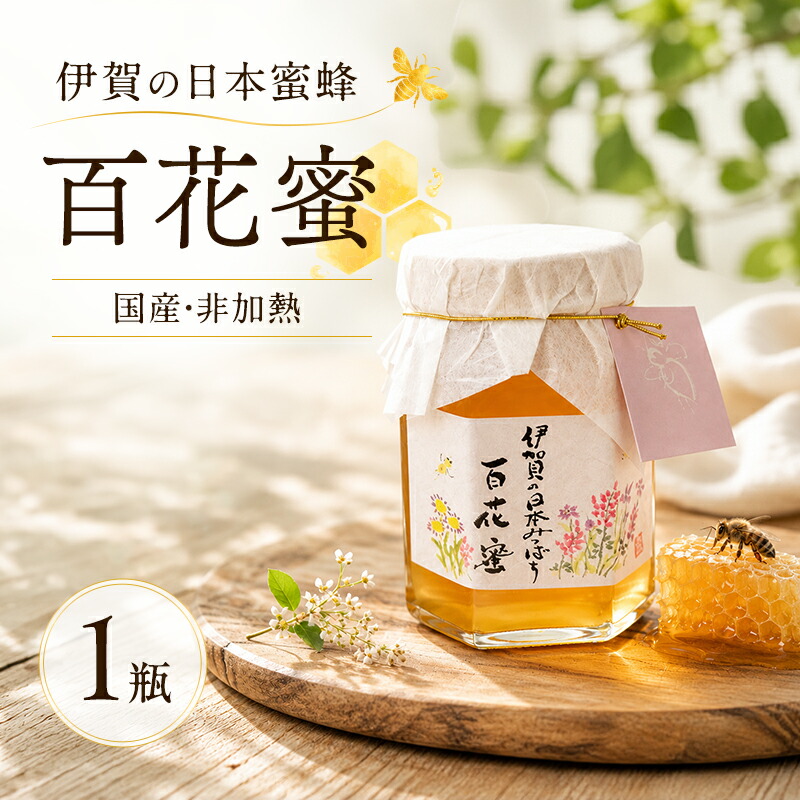 【ふるさと納税】国産 非加熱 日本蜜蜂の蜂蜜 1瓶