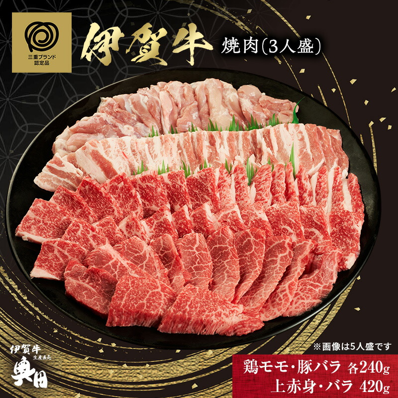 【ふるさと納税】BBQ　焼肉セット　3人盛