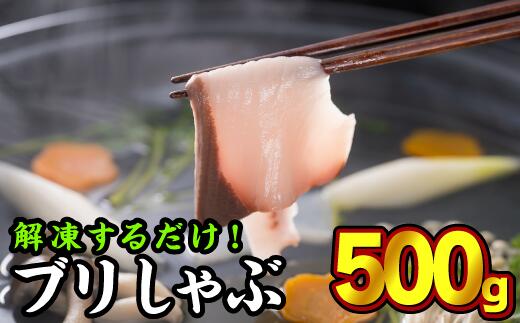 【ふるさと納税】 しゃぶしゃぶ用ブリ切り身　大満足500gセット（100g × 5パック）　小分け ブランド ぶり 鰤 ブリ ぶりしゃぶ しゃぶしゃぶ 魚 切り身 真空 人気 ランキング 高級 大満足 美味しい 贈答 魚介類 海鮮 冷凍 厚切り 薄切り OB-10