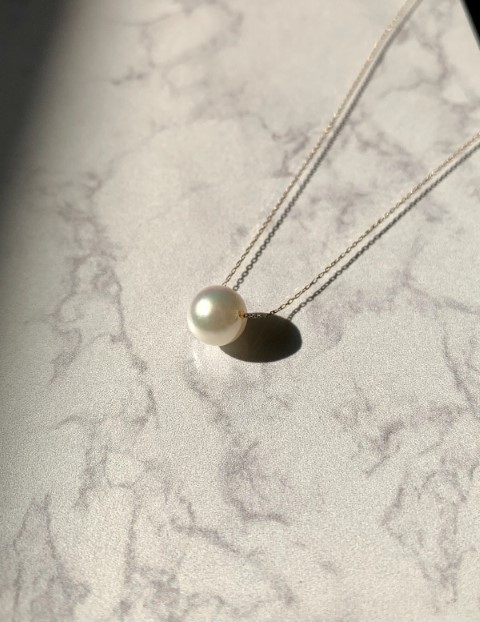 アコヤ本真珠 パール ネックレス 6.0-6.5mm 40cm silver