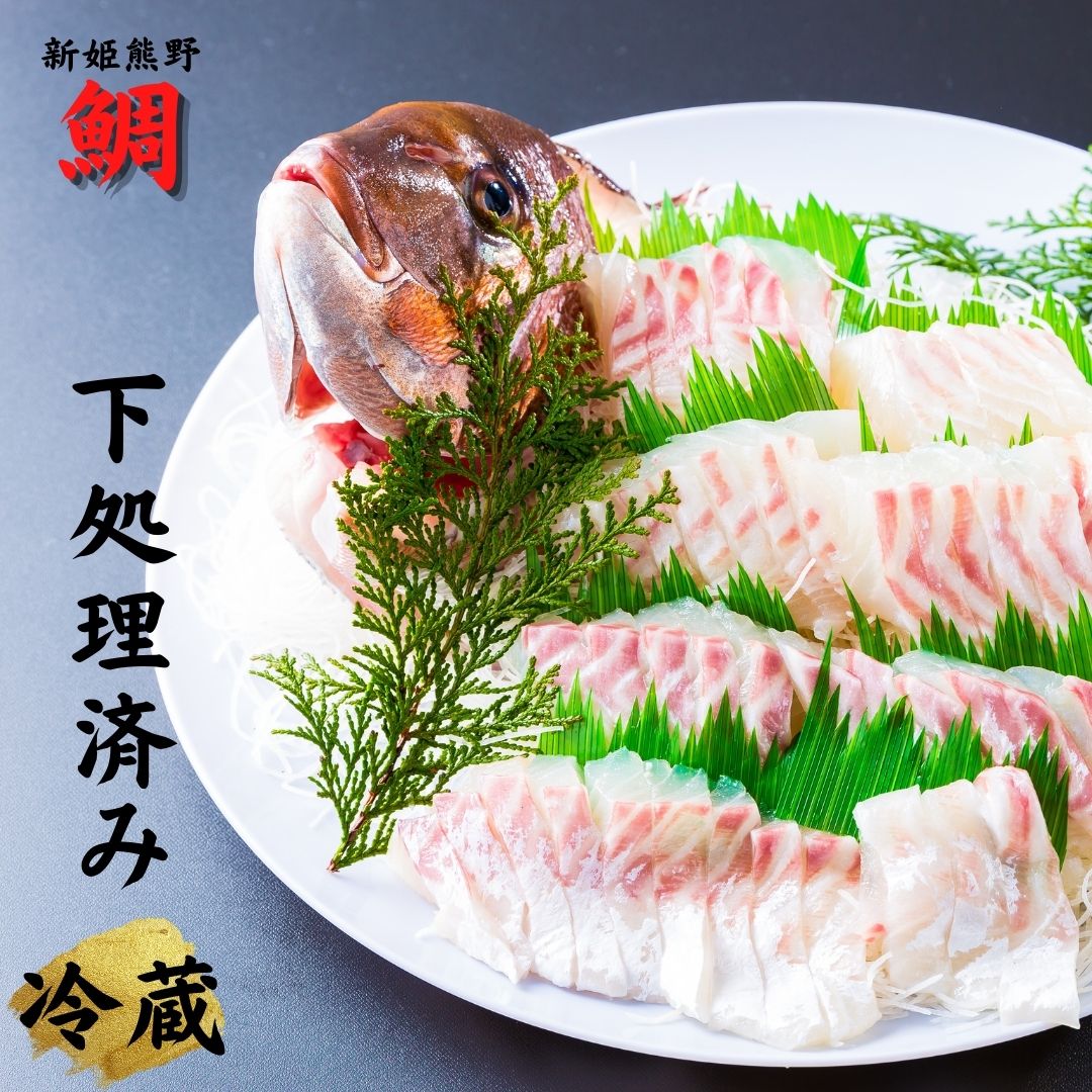 【ふるさと納税】配送日指定可 【テレビで紹介されました】新姫熊野鯛 下処理済み （冷蔵） 鯛 １匹 お刺身 塩焼き 煮つけ 水谷水産 三重県熊野市