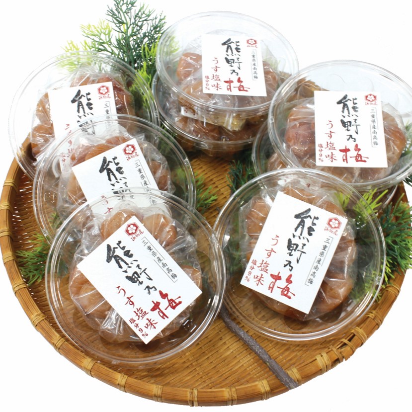 【ふるさと納税】 梅干し 熊野乃梅 うす塩 小分け 8パックセット 160g&times;8 三重 熊野市｜三重県熊野市