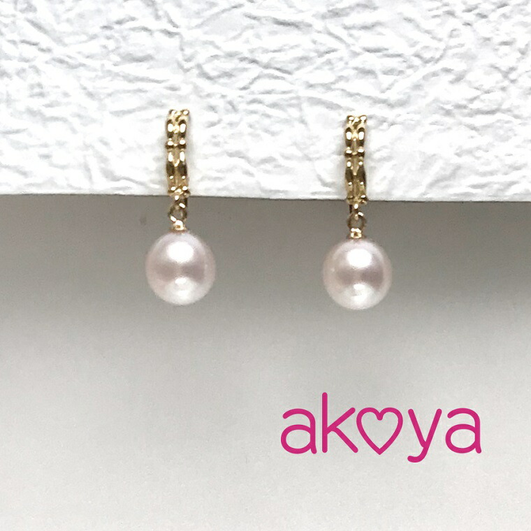 【ふるさと納税】 真珠 イヤリング アクセサリー パール 6.5ミリ K18 or K14 三重県 伊勢志摩 志摩 ジュエリー ギフト プレゼント 冠婚葬祭 入学式 卒業式 結婚式 母の日 バレンタイン ホワイトデー アコヤ真珠 本真珠 / akoya kizuna イヤリング ( K18YG / K14WG )|三重県志摩市