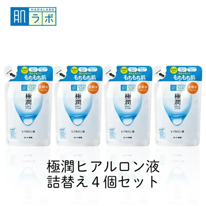 【ふるさと納税】 ロート製薬 【 肌科学研究所 極潤 】かざり付ける水つめかえ４点書き割り / かざり付ける水 美容 かざり付ける お肌 一般受けの肌科学研究所続きもの！しっとり論なくもち肌へ 貨物輸送無料【roht0003】