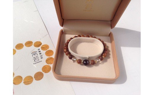 ふるさと納税 御山杉　お念珠　男女ペア　男性用：こげ茶　女性用：緑／世古林業　銘木　数珠　三重県　度会町　伊勢志摩 三重県度会町 御山杉 お念珠 男女ペア 男性用：こげ茶 女性用：緑／世古林業 銘木