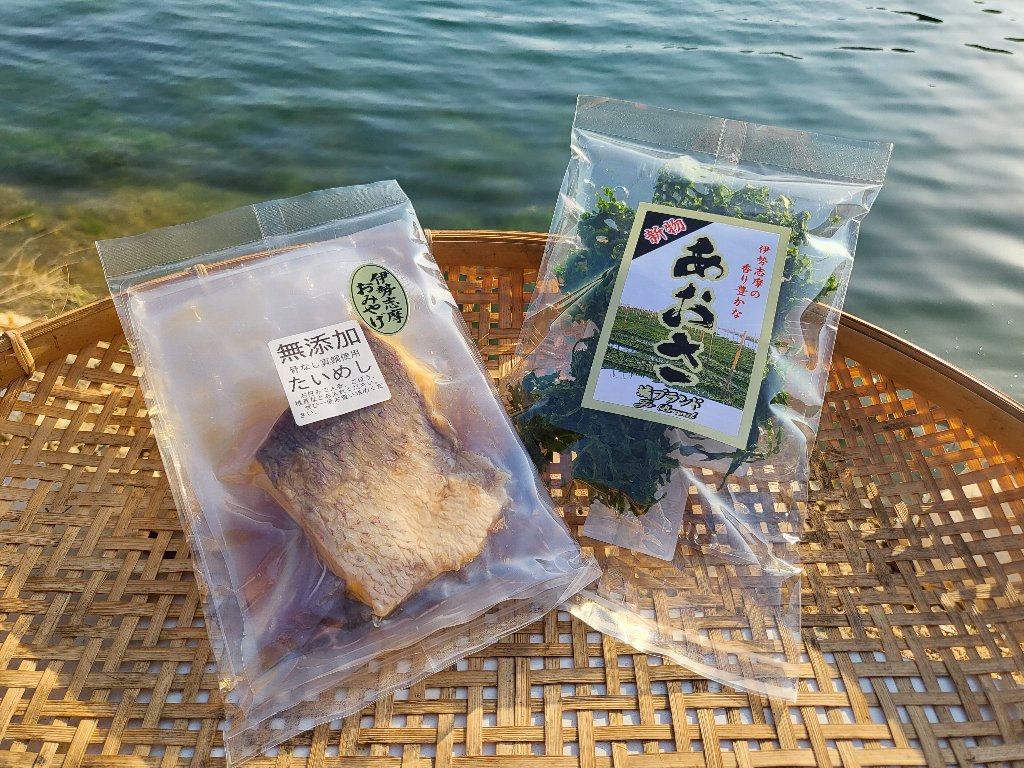 【ふるさと納税】 （冷蔵） 鯛めし あおさ セット A 各 1袋 城水産 鯛 真鯛 たい まだい tai 新物 あおさ海苔 海苔 のり 海藻 海草 香り 味噌汁 みそ汁 天ぷら 魚 魚介 海鮮 海産物 海 お手軽 産地直送 国産 三重 南伊勢 伊勢志摩