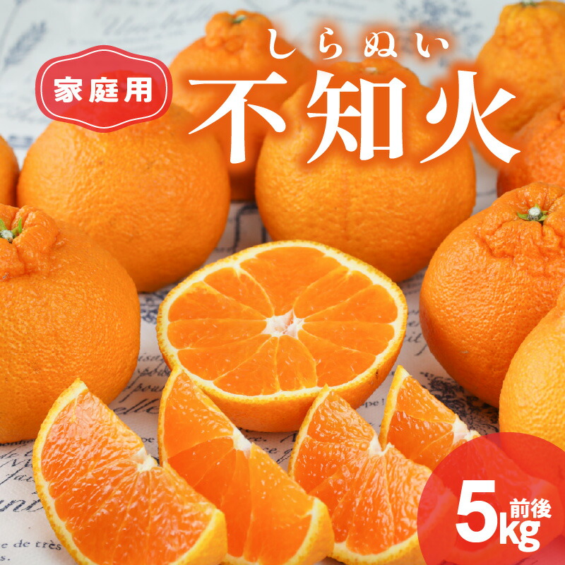 【ふるさと納税】【先行予約】丸安青果 訳あり 不知火 5kg前後  家庭用【甘くて爽やかな香り】