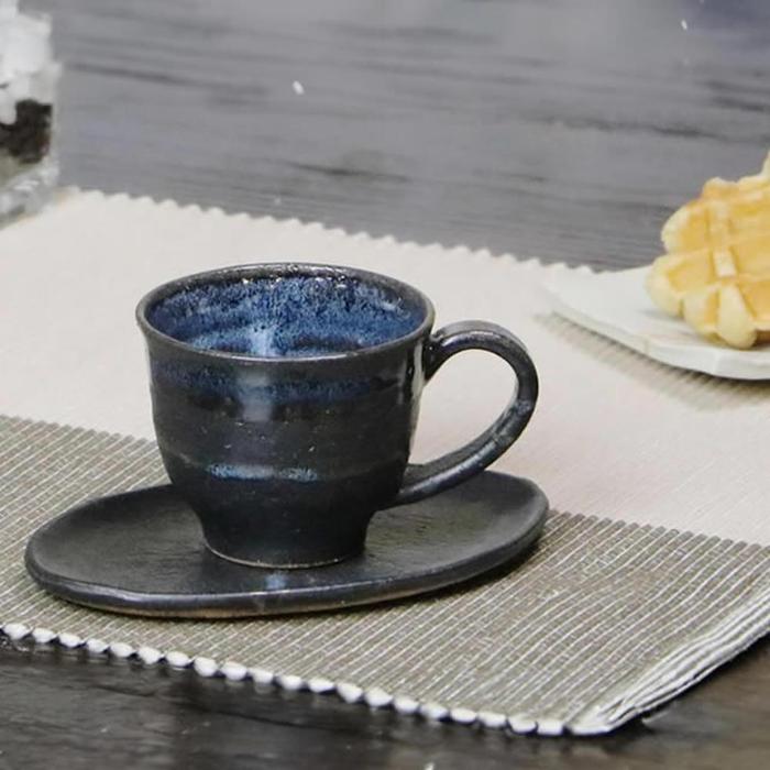 楽天市場】【ふるさと納税】七面焼 鉄砂黒 コーヒーカップ