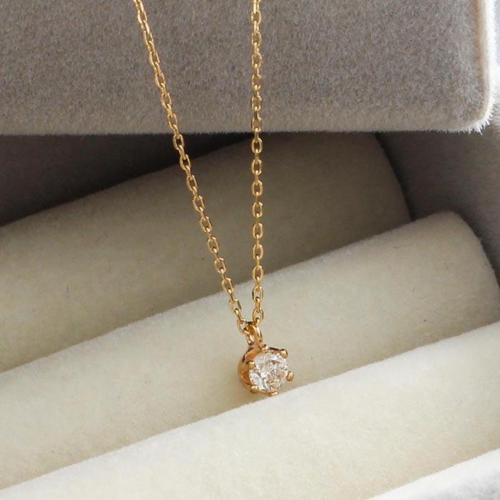 【ふるさと納税】【K10イエローゴールド ダイヤモンドネックレス】0.1ct 気品あふれる6本たてづめ 長さ40cm　KN01050Y / 金 ゴールド ダイヤ ジュエリー アクセサリー ギフト プレゼント レディース シンプル 定番｜滋賀県大津市