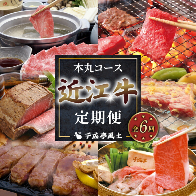【ふるさと納税】 近江牛 6ヶ月定期便 本丸コース | 肩ロース しゃぶしゃぶ ローストビーフ 三角バラ 焼肉 モモ バラ すき焼き 味噌漬け ステーキ セット 定期便 千成亭 肉 牛肉 和牛 国産 黒毛和牛 焼肉用 焼き肉 すき焼き用 しゃぶしゃぶ用 希少 おすすめ 彦根 滋賀｜滋賀県彦根市