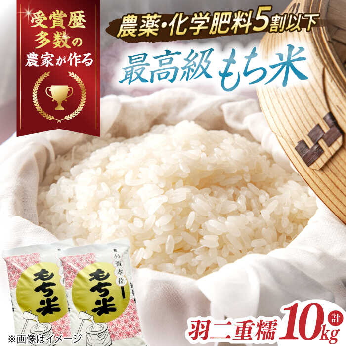 【ふるさと納税】【令和6年産】滋賀県産【特別栽培米】羽二重糯（はぶたえもち）5kg×2 滋賀県長浜市/株式会社ＴＰＦ [AQCQ011] 羽二重 羽二重糯 米 お米 もち米 餅米 10kg ※着日指定不可