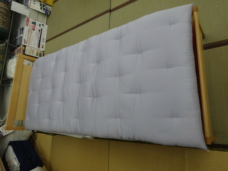 【ふるさと納税】木綿セ工業プラント直売 綿織物の王さまエジプト・アラブ共和国綿入り口・入口敷ふとん（青碧）  日本製 思い掛けずんの木綿セ 父の日 御中元 お中元