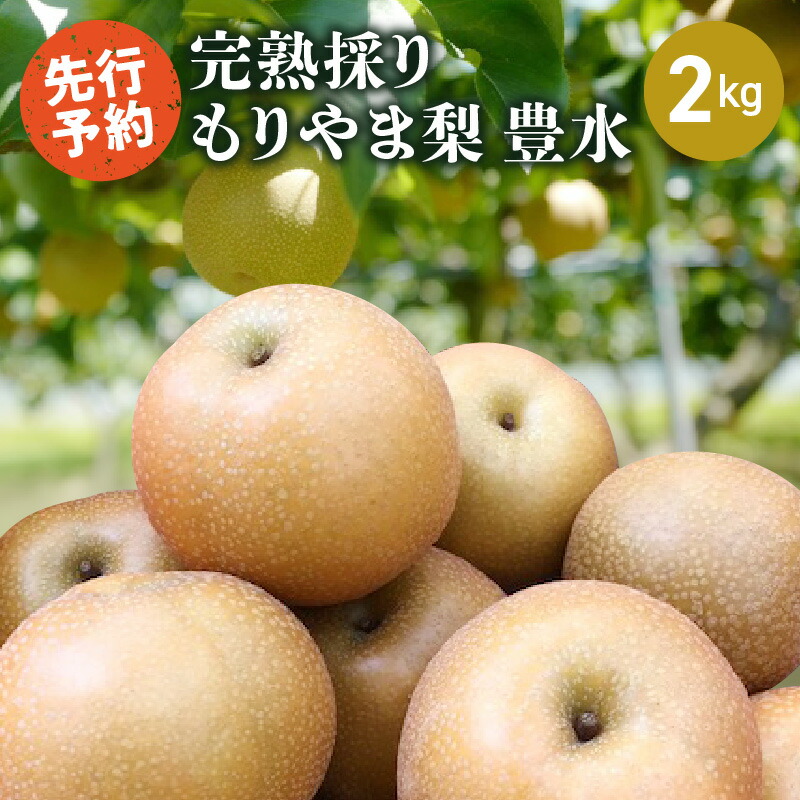 【ふるさと納税】完熟採り　もりやま梨（豊水）2キロ【2025年9月お届け】