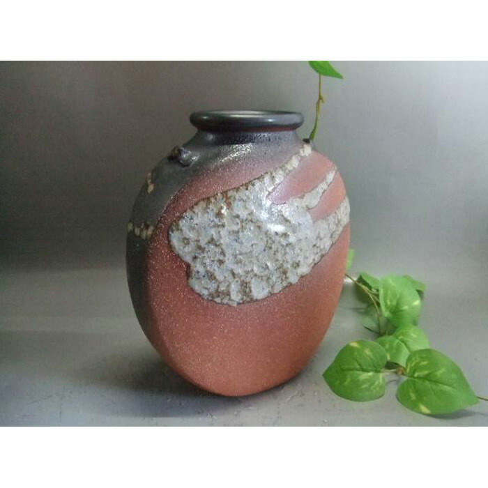 【ふるさと納税】【信楽焼】へんこ壺花入れ 花入 花器 花立て nha-021
