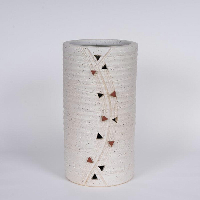 ふるさと納税】【信楽焼】 刷毛目 傘立 (9144-08) | 滋賀県 甲賀