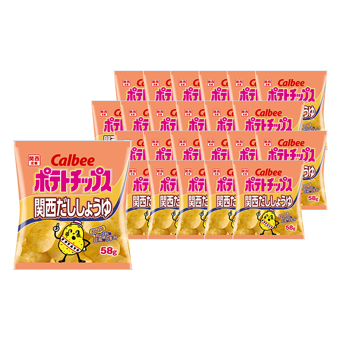 楽天市場 ふるさと納税 カルビーポテトチップス関西だししょうゆ24袋 お菓子 スナック 駄菓子 滋賀県湖南市