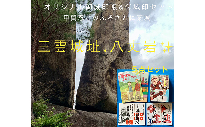 滋賀県湖南市 ふるさと納税 御城印帳 猿飛佐助アニメ版 御城印4枚セット 雑貨 日用品 文房具 御城印帳 お城巡り