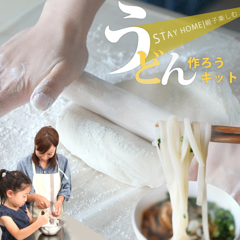 【ふるさと納税】東近江市産うどんだしで作るうどん手作りキット 株式会社ＴＫＳ 滋賀県 東近江市 A-D02 うどん作り 体験 手作りキット 親子 食育