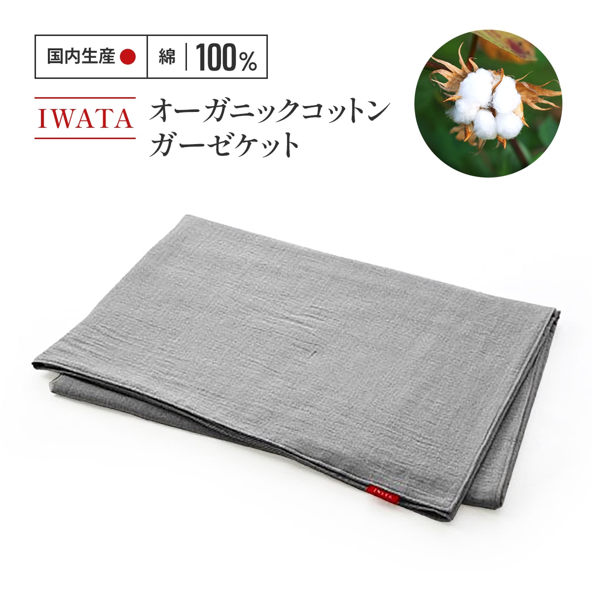 【ふるさと納税】 ガーゼケット オーガニックコットン IWATA 毛布 職人 滋賀県 愛荘町