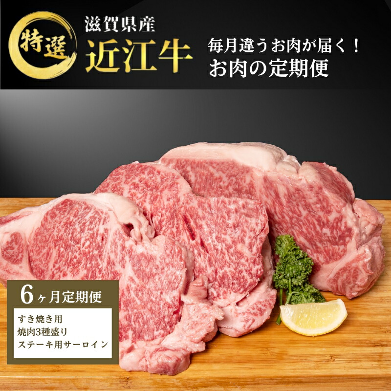 【ふるさと納税】【先行予約受付中】毎月違うお肉が届く！ 近江牛 特選お肉の6か月定期便　お届け：2026年3月より順次出荷