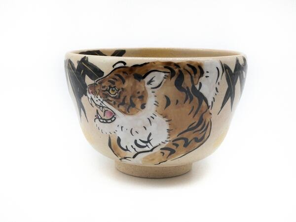 【ふるさと納税】 京都 伝統 工芸品 乾山写・虎(お碗)|京都府