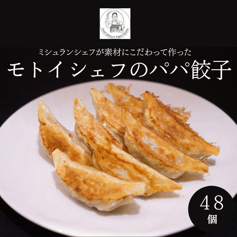 【ふるさと納税】【Restaurant MOTOI】モトイシェフのパパ餃子　2セット（１箱） | 24個×2セット 48個 京都 ミシュラン ぎょうざ お取り寄せ お土産 ギフト 贈答 餃子 冷凍 ご当地 お祝い 中華 モトイギョーザ レストランモトイ