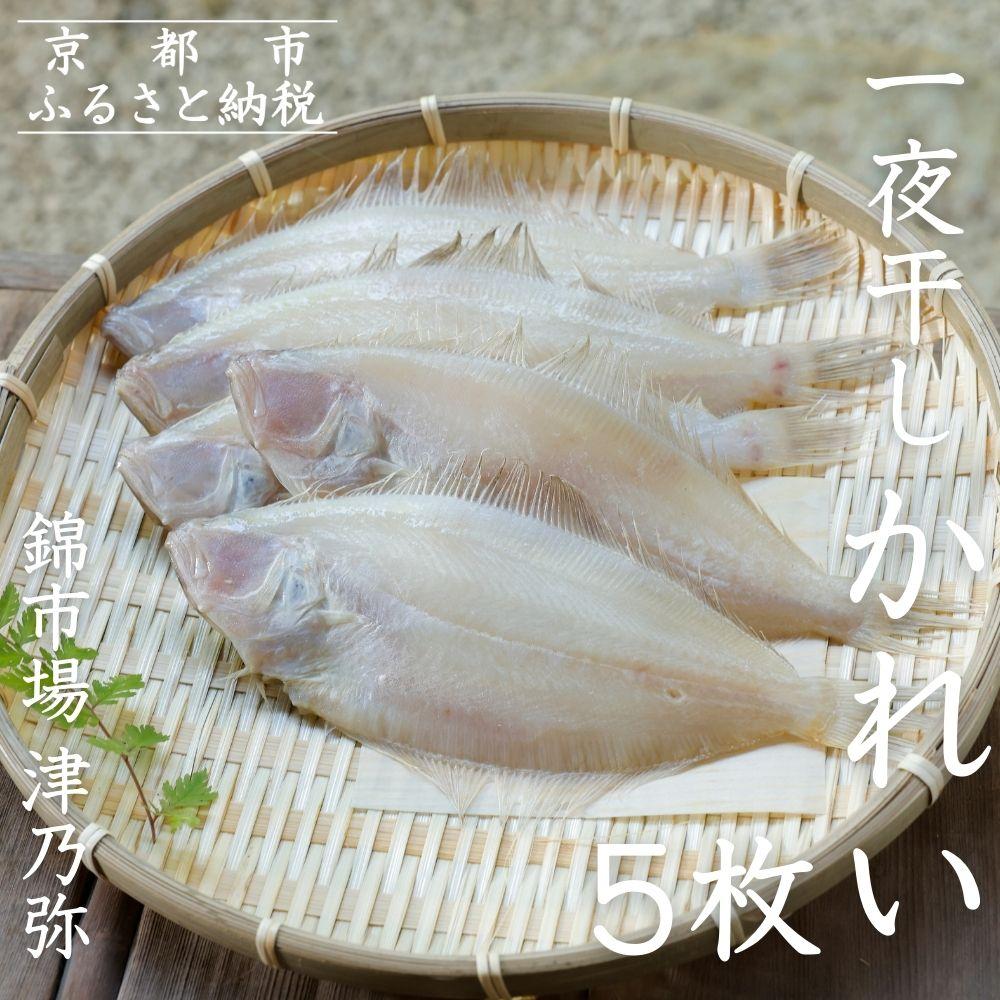 【ふるさと納税】【津乃弥】一夜干しかれいセット(5枚)［ 京都 錦市場 海鮮珍味専門店 カレイ 干物 人気 おすすめ 海鮮 珍味 肴 惣菜 お取り寄せ 通販 送料無料 ふるさと納税 ］｜京都府京都市