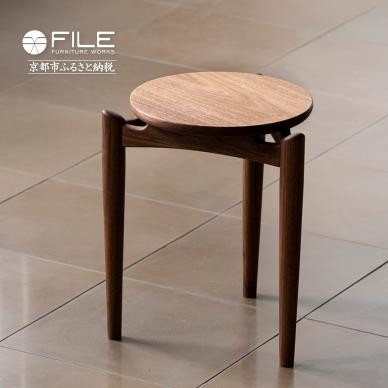 【ふるさと納税】【FILE FURNITURE WORKS】スツール（FH1-F Stool）［ 京都 家具 インテリア 椅子 イス おしゃれ 人気 おすすめ 国産 職人 一点もの オーダー 東京 田園調布 ショールーム 通販 送料無料 ふるさと納税 ］ | 国産家具 165,000円