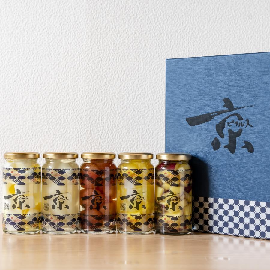 【ふるさと納税】【randfarm】京ピクルス詰め合わせ　5本（和風味、ミニトマト、麹玉ねぎ、さつまいも、フルーツ）│京都 京都市 ピクルス 5本 160g&times;5 ギフト 贈答 プレゼント おしゃれ おいしい おすすめ｜京都府京都市