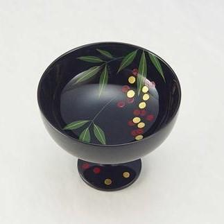 【ふるさと納税】【象彦】十二ヶ月冷酒杯（南天・1月） | 京都市 京都 京 伝統技術 お土産 老舗 ギフト お祝い 内祝い 象彦 器 伝統工芸 漆 冷酒杯 食器 誕生日｜京都府京都市
