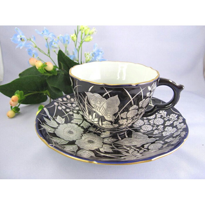 楽天市場】【ふるさと納税】青磁象嵌 花筏文茶碗 1個 八代焼 桜文様