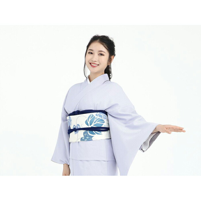 【ふるさと納税】【たゆたふ】30秒で着られる色無地 袷　六花（ROCCA）（薄グレー　Ｍサイズ）
