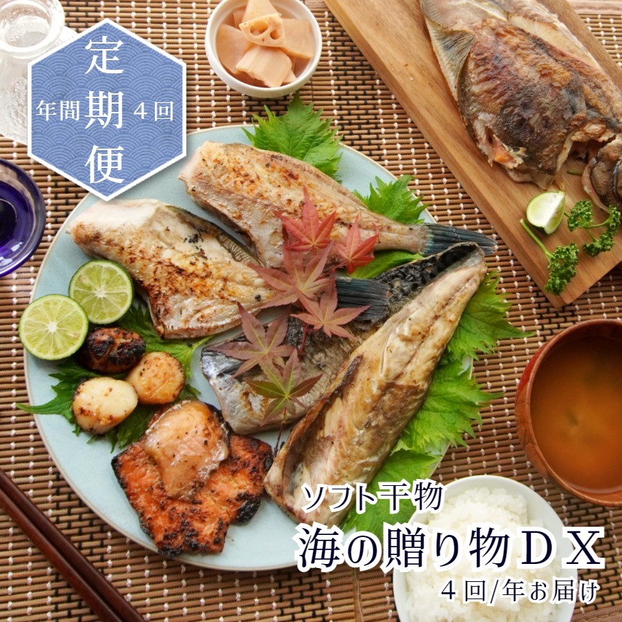 【ふるさと納税】 【定期便年４回】 海の贈り物ＤＸ ソフト干物 盛り合わせ  5種類 から 7種類 発送月固定 年4回 【送料無料】