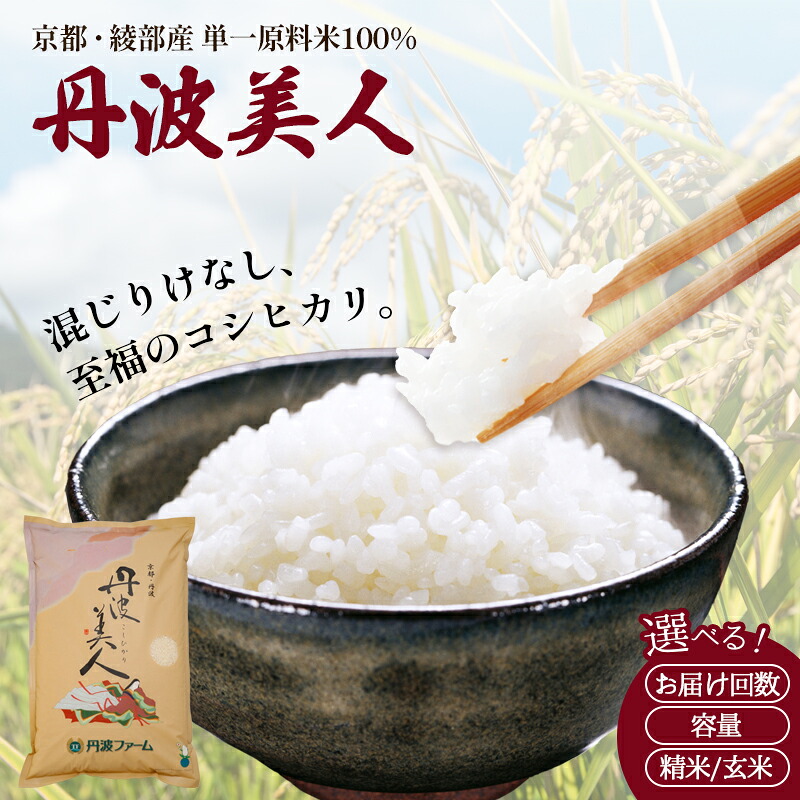 【ふるさと納税】 令和7年産 コシヒカリ 5kg 10kg 定期便 白米 玄米 選べる回数 京都府産 米 お米 精米 国産 農家直送 京都 綾部市|京都府綾部市