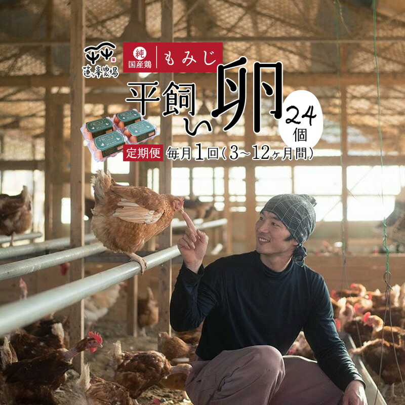 【ふるさと納税】【定期便・選べる月数】京都奥丹波 純国産鶏もみじ 平飼いたまご 24個×3～12ヶ月 【 卵定期便 たまご定期便 平飼い卵 非遺伝子組み換え 自家配合 たまご タマゴ 平飼い 卵 純国産鶏 もみじの平飼い卵 京都奥丹波  国産 京都 綾部 綾部市 蓮ヶ峯農場 】