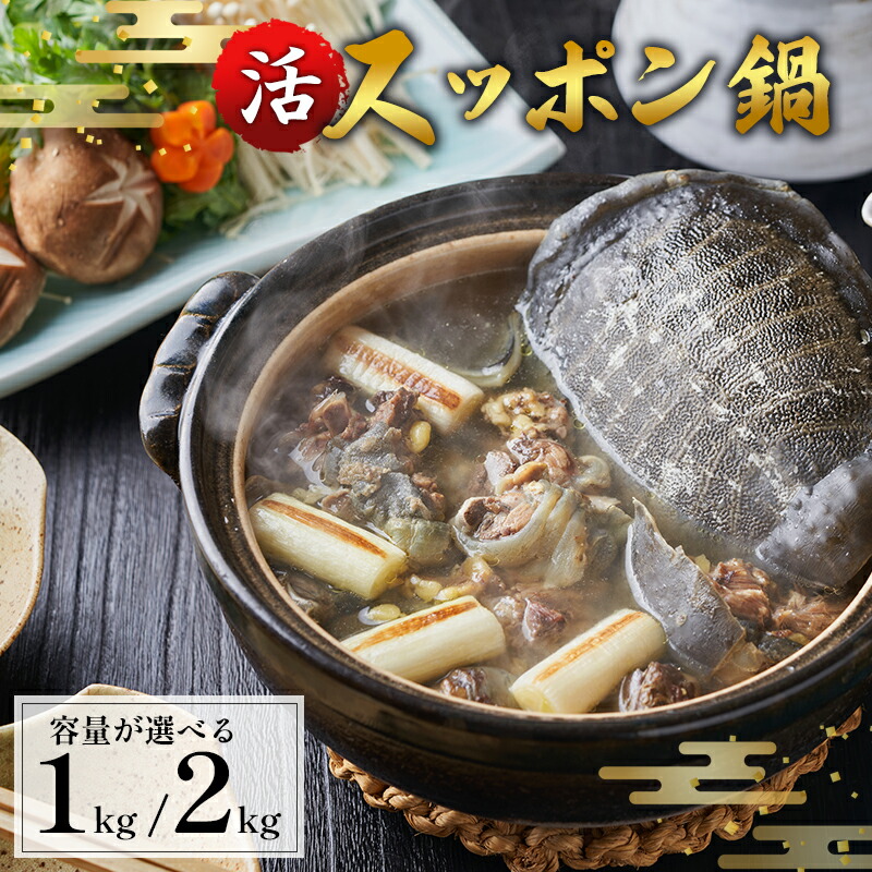 【ふるさと納税】【配送月・容量が選べる】綾部で育てた！！スッポン鍋 約1kg / 約2kg 国産 活スッポン 健康 スッポン スッポン鍋 スッポン鍋セット すっぽん 1キロ 2キロ 鍋 滋養強壮 コラーゲン 京都 綾部 京都府 綾部市