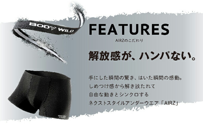 Bodywild Airz ボクサーパンツ グンゼ Lサイズ Gunze ブラック2枚 ネービーブルー1枚 3枚セット