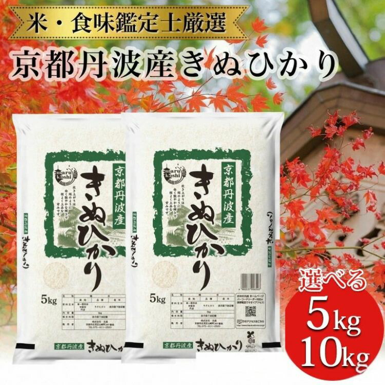 【ふるさと納税】容量が選べる 令和7年産 米 京都丹波産 きぬひかり 米 5kg・10kg(5kg×2)※米食味鑑定士厳選 ※精米したてをお届け【京都伏見のお米問屋が精米】※沖縄本島・離島への配送不可 15,540円