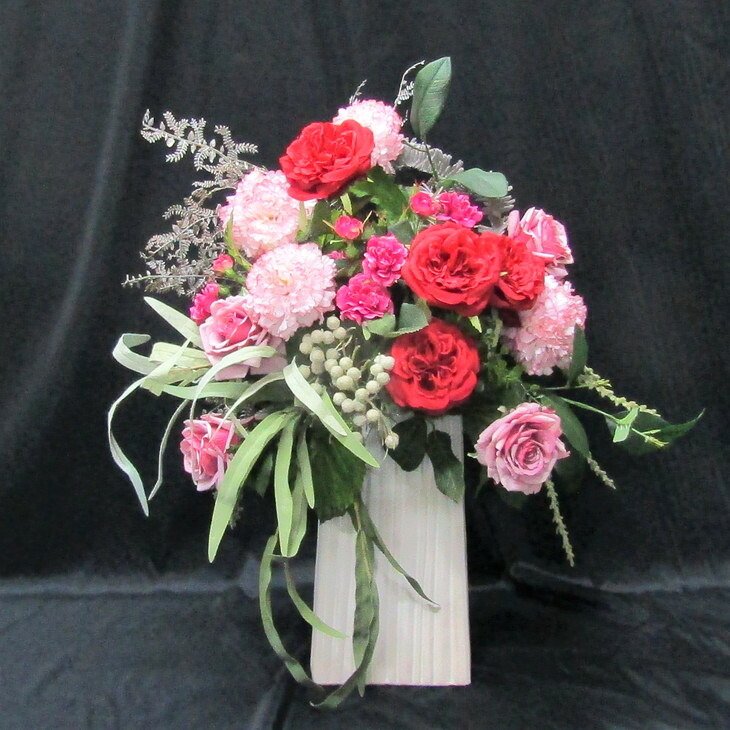 アート フラワーアレンジ 赤いバラとピンク系フラワー 花古都 花 造花 ギフト 月間mvpふるさと納税賞 第1号 年10月 Sdgs未来都市亀岡 新作多数 アート フラワーアレンジ 赤いバラとピンク系フラワー 花古都 花 造花 ギフト 月間mvpふるさと納税賞 第1号 年10月 Sdgs未来都市亀岡 新作多数