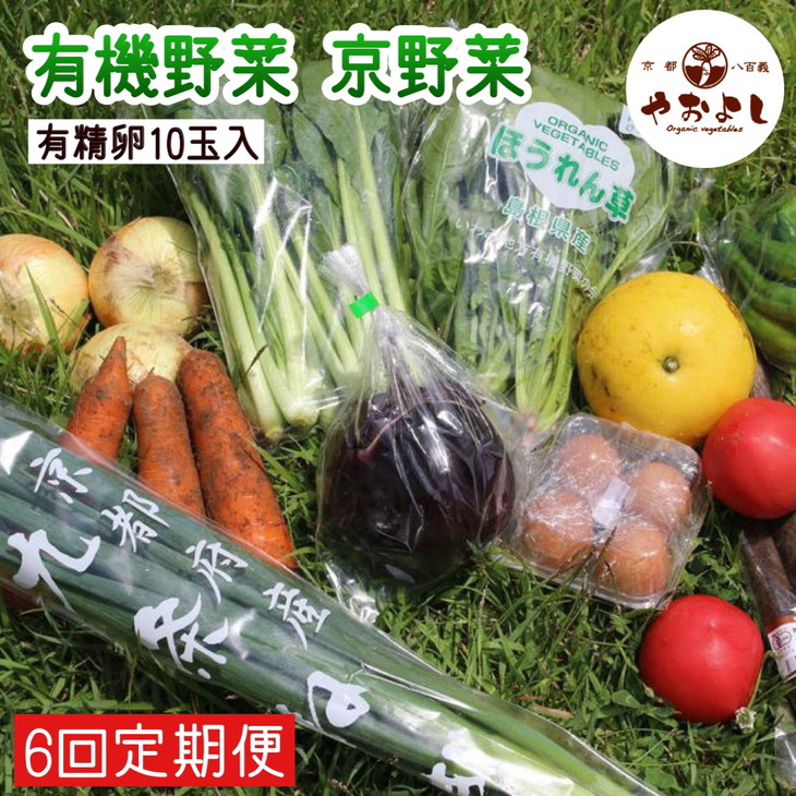 豪奢な 有機野菜 京野菜の京都やおよし 丹波産 野菜 平飼い 有精卵 10玉P 6回 毎月 お届け《オーガニック 有機JAS 栽培期間農薬不使用 減農薬  卵》※火曜日or金曜日発送※北海道 沖縄 離島への発送不可 fucoa.cl